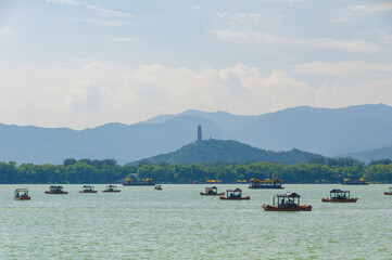 Summer view of Summer Palace Park in Beijing