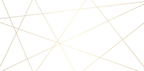 Luxury premium golden random chaotic lines abstract background. Luxury gold geometric lines with many squares and triangles shape background. Vector, illustration
