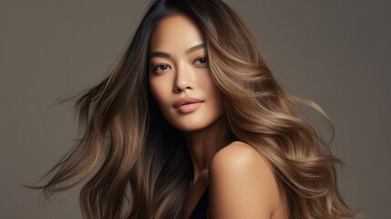 Fototapeta premium beauty hair portrait of a woman