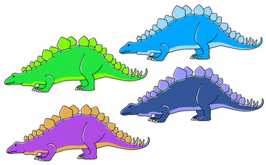 ステゴサウルス　青色カラーセット