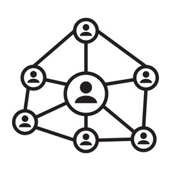 network icon design vector isolated