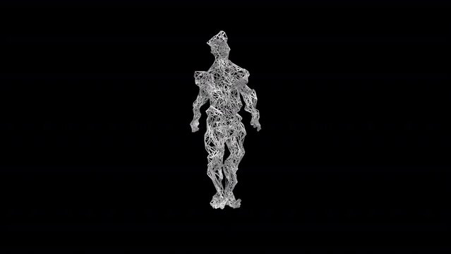 Structured Dancer with transparent (alpha) background