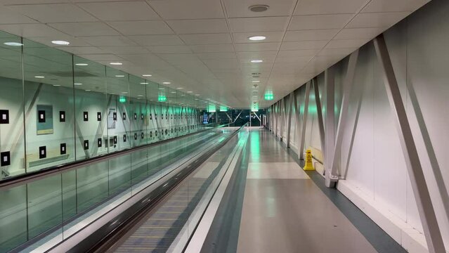 Stansted International Airport empty in the United Kingdom
