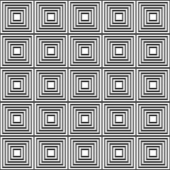 Abstract geometric pattern. Squares of different sizes. Seamless background. Template for packaging, texture, cover, clothing, interior design and creative idea