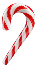Fototapeta premium Mint hard candy cane striped in Christmas colours isolated.