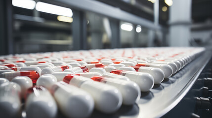 A factory for the production of pills.