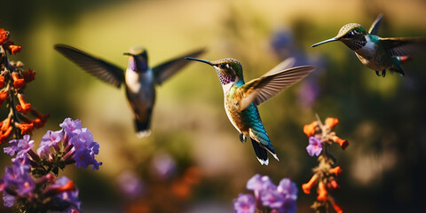 Humming-bird, pasare, gaurav agrawal, cute, green, bird, flower, colibri, pink, HD wallpaper A hummingbird is flying near a flower that is orange and purple with blur background Ai Generative

 