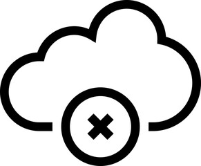 cloud blocked icon