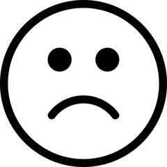 Fototapeta premium bad emoji icon