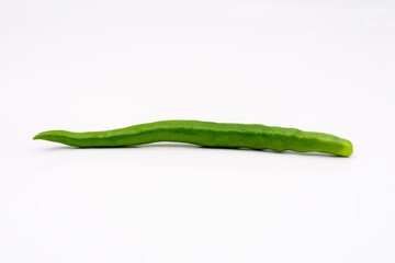 Chili vegetables on white background