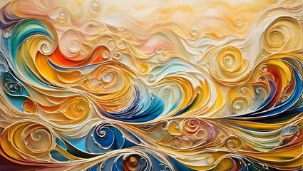 Abstract Fluid Art Painting Fluid Painting Background Acrylic Art Wallpaper Liquid Art Background Vivid Abstract Flow Wallpaper Ai Generative