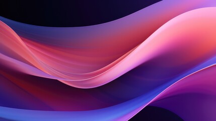 Abstract gradient background with blue, purple, pink, peach colors waves