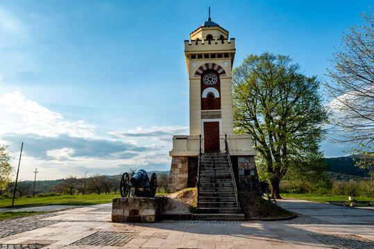 Memorial park Cegar on a Cegar hill near Nis city in Serbia