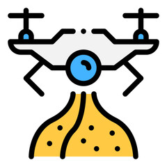 drone fertilizer icon