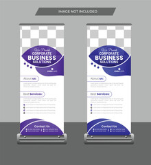 Professional modern roll up banner design, creative business agency roll up banner template. Modern banner stand, billboard template, business promotion banner sat, roll up , display.