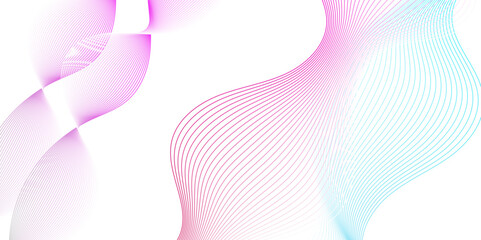 Abstract pink futuristic blend waves lines and technology background. Modern blue flowing wave lines and glowing moving lines. Futuristic technology and sound wave lines background.