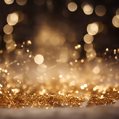 Fototapeta na wymiar Gold Glittery Background