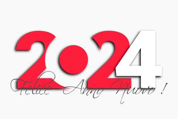 felice anno nuovo - buon anno 2024	