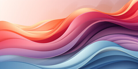 Fototapeta premium orange yellow peach pink magenta purple blue abstract background