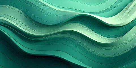 cyan sea blue green abstract wavy line background