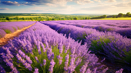 Fototapeta premium Lavender field background 