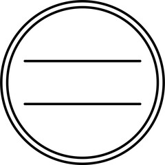 Blank rounded badge, shape, stamp and label. Balnk circle logo emblem