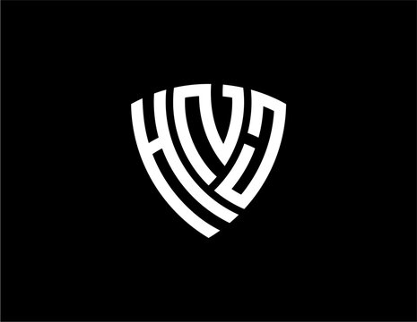 HNJ creative letter logo design vector icon illustration