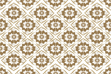Geometric ethnic illustration patterns damask wallpaper for Presentations marketing, decks, Canvas for text-based, Digital interfaces, print design for texture,fabric ,decoration, golden vector.