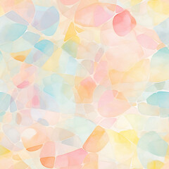 Abstract Pastel Seamless Pattern | Watercolor Rainbow | Colorful 