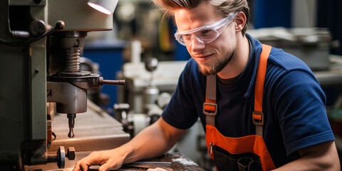 Skilled Cutting and Slicing Machine Operator at Work with Various Materials