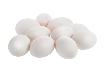 white eggs on transparent png