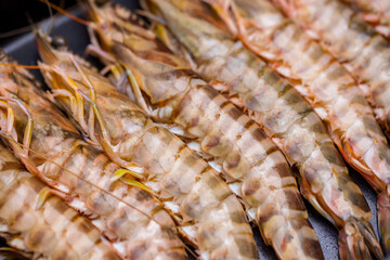 Fresh shrimp prepare for cooking