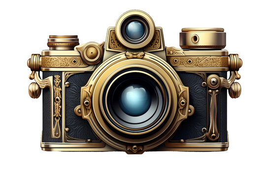 Classic Camera 3D PNG Icon Highlighting Vintage Elegance.