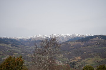 Snowy Mountain landscape