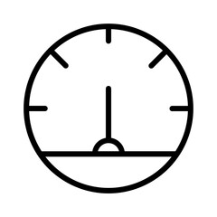 Guage Meter Performance Outline Icon