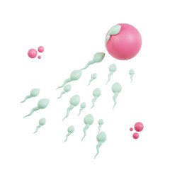 Fertilization 3D Icon