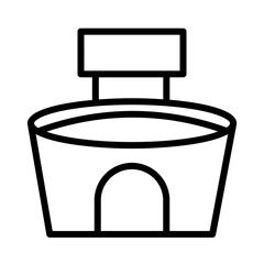 Arena Sport Field Outline Icon