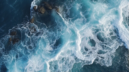 Abstract background. Waves of water of  the river