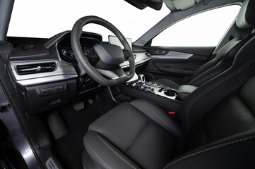 Naklejka premium Clean modern car dashboard