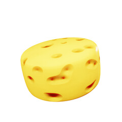 These are 3D Cheese icons commonly used in design and games