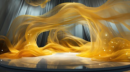 Yellow Wedding Maternity Digital Backdrop Abstract, Portrait, Geometric Abstract Yellow Backgrounds, Stage Photo Shoot, Maternity, Wedding Props - obrazy, fototapety, plakaty