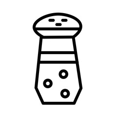 Black Pepper Cooking Mill Icon