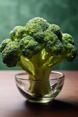 a head of tender broccoli its