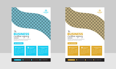 Corporate Modern Business Flyer Template ,Creative Modern Business Multipurpose Brochure Template Design, VectorTemplate Design In A4 Size.