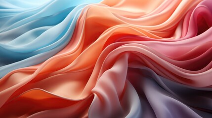 Obraz premium Light colored Pure Silk Charmeuse Fabric Crepe Satin Fabrics Sewing Craft Width texture wallpaper