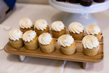 Vegan Vanilla Cupcakes at Wedding Reception