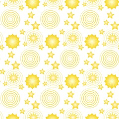 seamless pattern with stars, vector shapes, space pattern, print for bed linen, textile, fabric, children's clothing, packaging