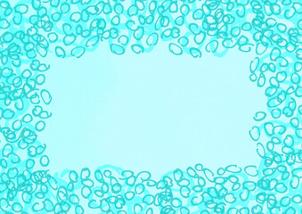 Bilder Rahmen in verschiedenen Türkis tönen mit Steinoptik, mit Kopierraum für Text oder Foto, als Hintergrund für Design, Web Banner, Business...