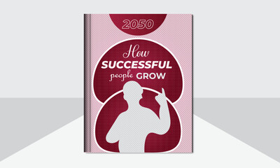 Corporate book cover template design. Clean advertising design. Modern book cover design. Professional unique book cover design.