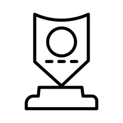 Award Gold Medal Outline Icon